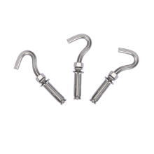 stainless steel 304 316 open cup drop ceiling hook wall anchor screw expansion hook